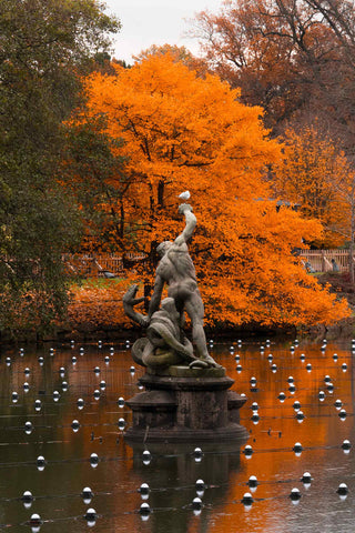 Hercules Achelous Kew Gardens Statue Autumn 