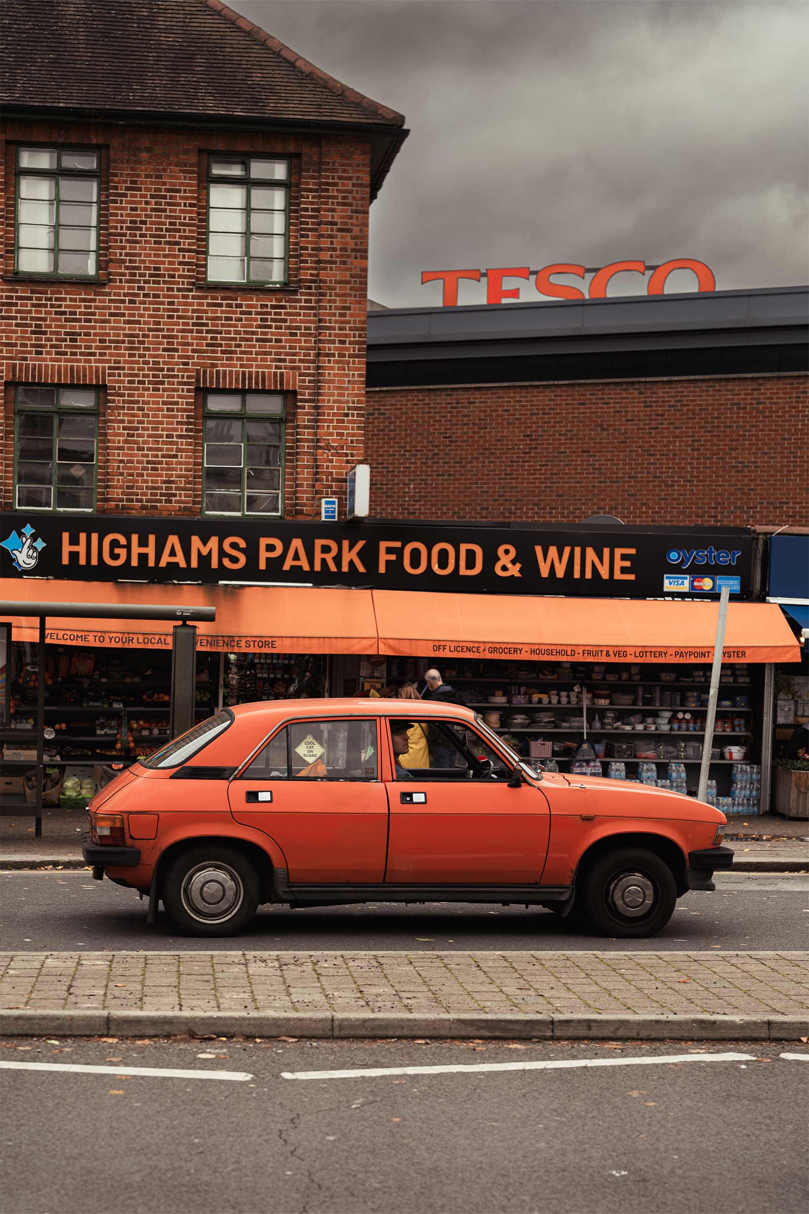 Vintage Orange Austin Allegro Street Photography